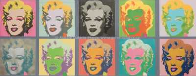  / 10 x Marilyn / Andy Warhol
