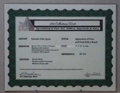  / Tvář / Salvador Dalí