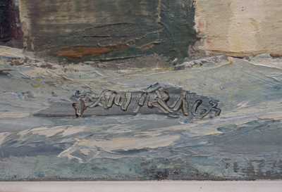  / Stodoly v zimě / Emanuel Famíra