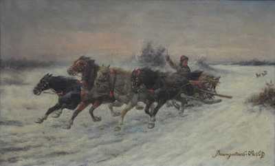  / Útěk před vlky / Adolf (Constantin) Baumgartner - Stoiloff