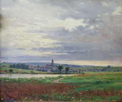  / Vesnička v dáli / František Daněk - Sedláček