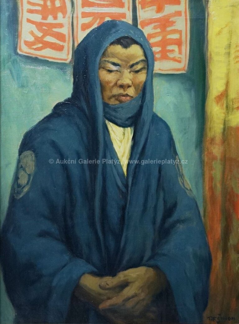  / Japonec v modrém kimonu / František Tavík Šimon