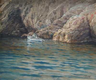  / Před jeskyní / Josef Písecký (Liška)