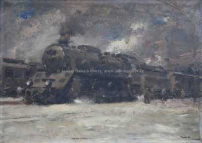  / U lokomotivy / Vilém  Kreibich