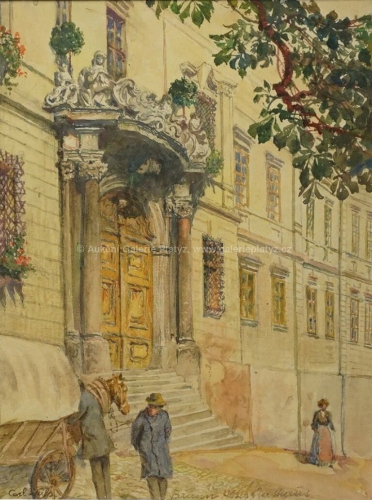  / V Brně před radnicí / Carl Weiss