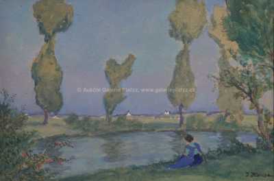  / Odpočinek u rybníka / Jan Honsa