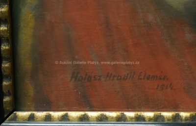  / Při vyšívání / Elemír Halász-Hradil