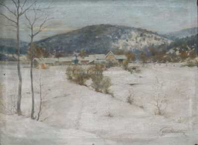  / Chaloupky v zimě / Bedřich Peroutka