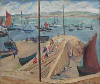  / Přístav Douarnenez v Bretani / Henri Bourly