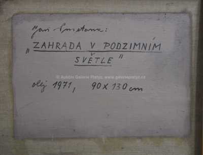  / Zahrada v podzimním světle / Jan  Smetana