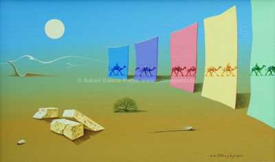  / Karavana procházející duhou / Josef Velčovský