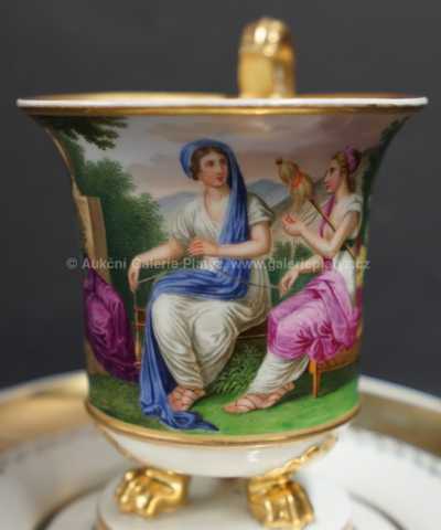  / Šálek s podšálkem /  Porcelán