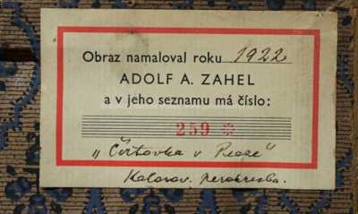  / Konvolut dvou kusů / Adolf Zahel