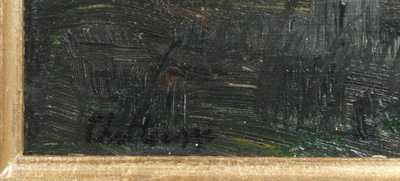  / Rybník se stromem navečer / Antonín Chittussi