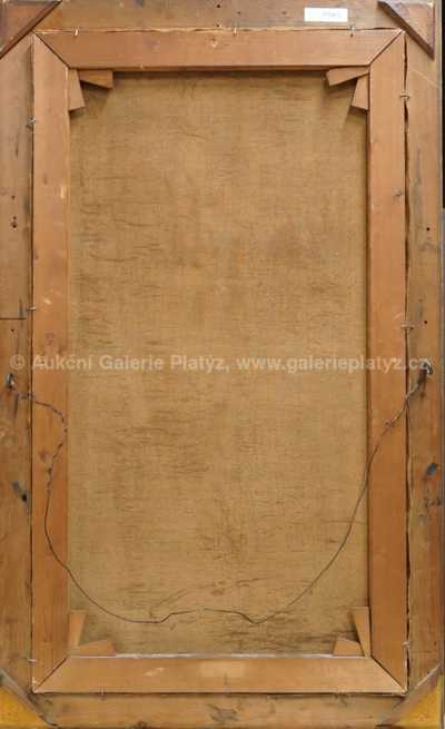  / Dívčí akt s květinou / Vojtěch Hynais