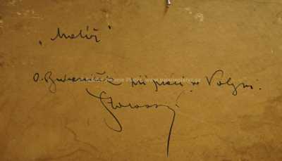  / O. Bubeníček při práci ve Volyni / Josef Štolovský