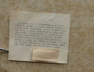  / Dívka s vějířem / Emil Schovánek