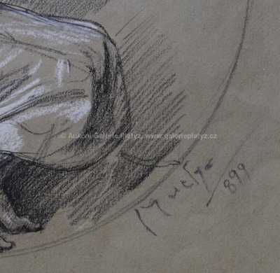  / Dívka s tamburínou / Alfons Mucha