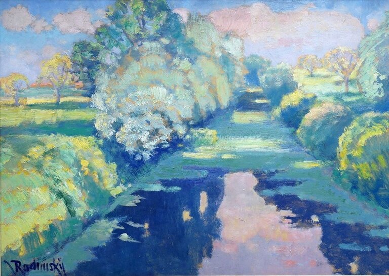  / Slunce na Labi / Václav Radimský