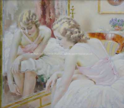  / Baletka před zrcadlem / Josef Loukota