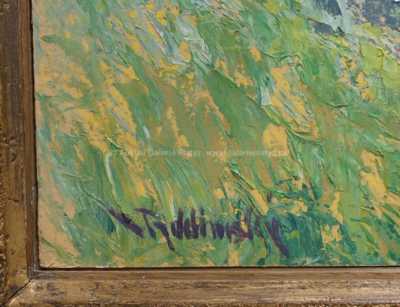  / Stavení u rybníka / Václav Radimský