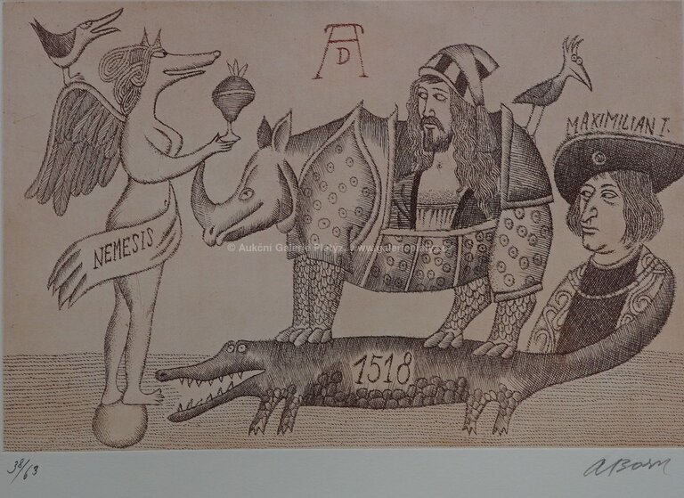  / Dürer se svými modely / Adolf Born