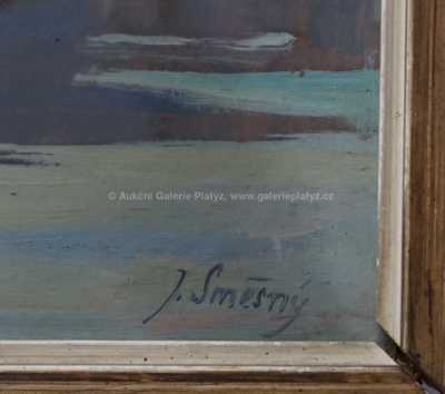  / Praha v zimě / Josef Václav Směšný - Barnet