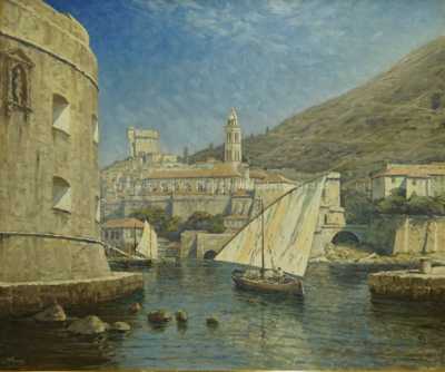  / Přístav v Dubrovníku / Josef Písecký (Liška)