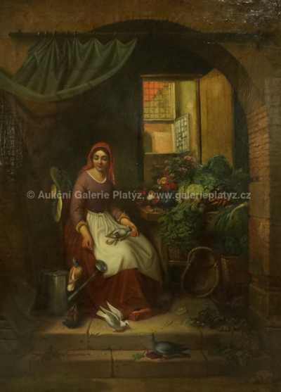  / Dívka u okna / Albert Tschautsch