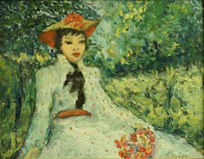  / Dívka s kyticí /   Autor neurčen