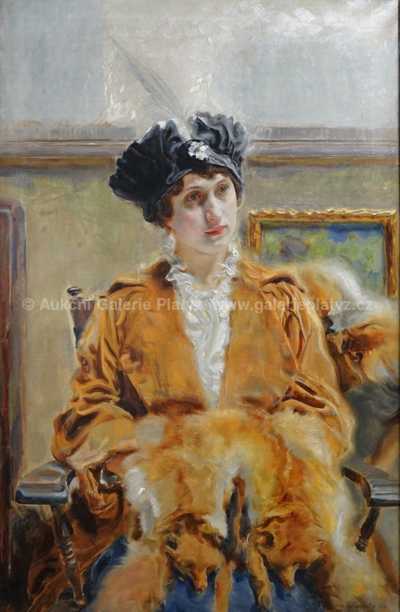  / Dívka v křesle / Josef Loukota