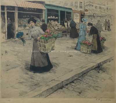  / Pařížské květinářky / František Tavík Šimon