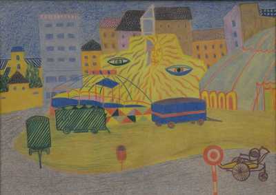  / Modrá maringotka /   Neznačeno