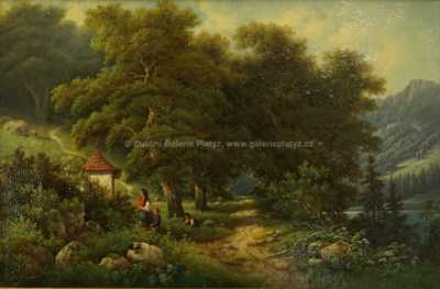  / Na procházce / Josef Ledeli