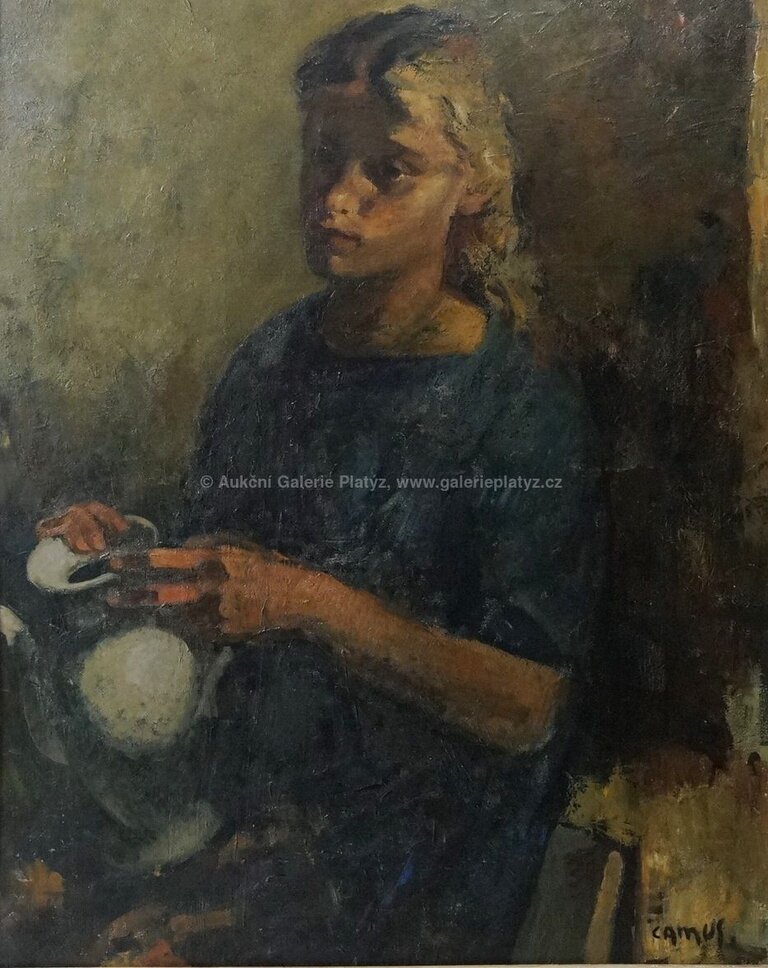  / Dívka s konvičkou / Gustave Camus