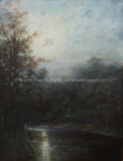  / Noční krajina při měsíčním svitu / Josef Ullmann