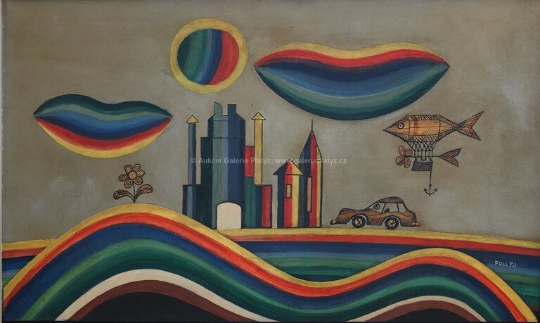  / Návrh vitráže / Dobroslav Foll