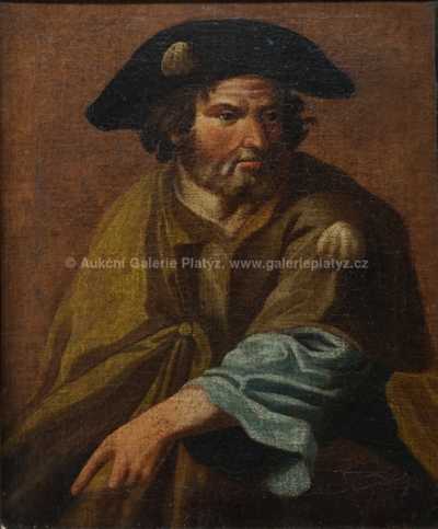  / Muž v plášti /   Neznačeno