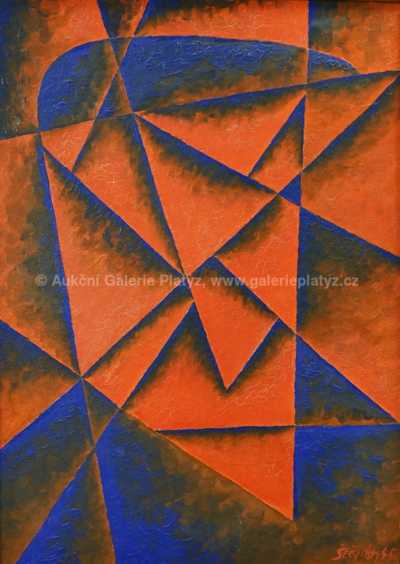  / Kubistická hlava / Štěpán Bohumil