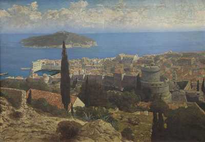  / Pohled na Dubrovník / Josef Písecký (Liška)