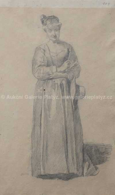  / Dáma s kloboukem / Václav Brožík