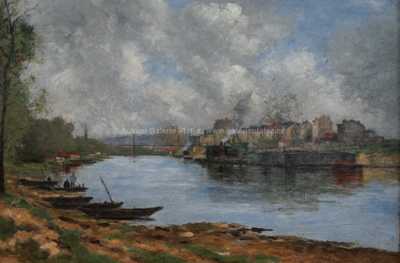  / Loďky na řece / Stanislas  Lépine