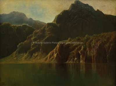 / Horská krajina s jezerem / A. B. Piepenhagen