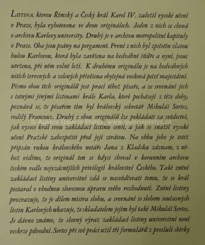  / Zakládací listina /   Autor neurčen