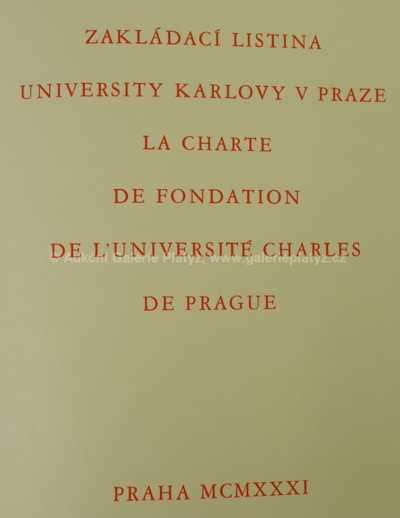  / Zakládací listina /   Autor neurčen