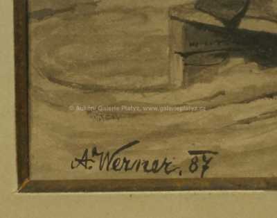  / Na saních / Adolf Werner