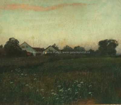  / Podvečer na vísce / Ferdinand Engelmüller