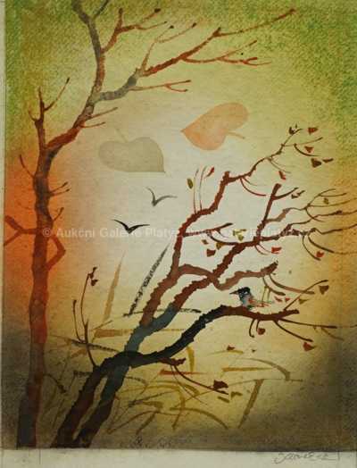  / Ptáček ve větru / Ota Janeček