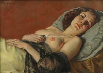  / Ležící dívka / Gustav Sýkora