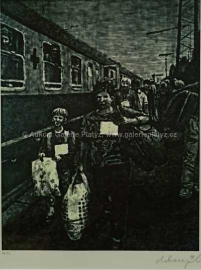  / Na nádraží / Jiří Georg Dokoupil